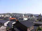 津幡城から金沢方面の眺め