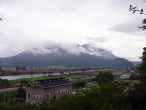 飯山城二の丸からの眺望