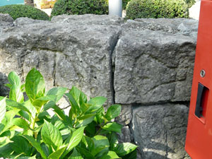 福井城堀の石