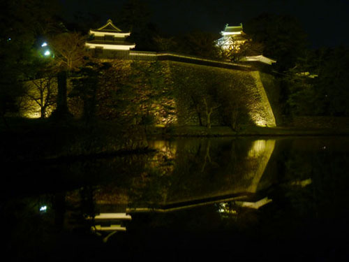 松江城の夜景