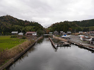 浦見川（浦見運河）　福井県美浜町