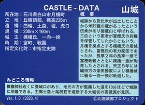 槻橋城　いしかわ城郭カード