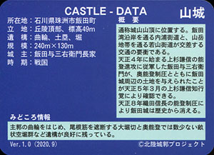 飯田城　いしかわ城郭カード