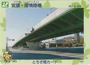 宮環・雨情陸橋　とちぎ橋カード