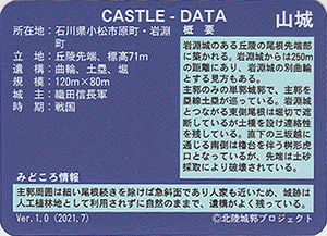 小山城　いしかわ城郭カード