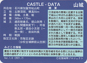 松山城　いしかわ城郭カード