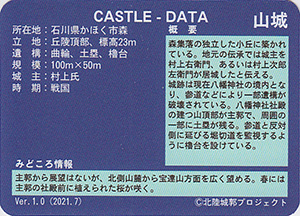 森城　いしかわ城郭カード