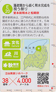 立山黒部ジオカード　Ｅ（黒部川扇状地）エリア