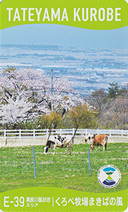 立山黒部ジオカード　Ｅ（黒部川扇状地）エリア