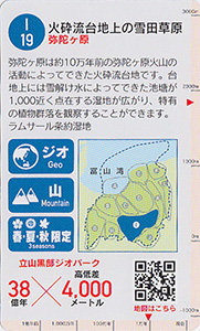 立山黒部ジオカード　Ｉ（立山）エリア