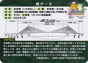 ゆめしま海道全線開通記念橋カード