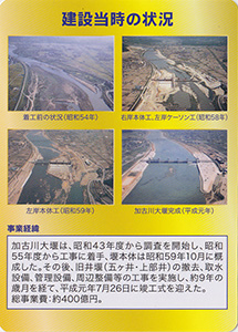 加古川大堰 30周年記念カード