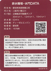 愛知県海部地区　排水機場・水門カード