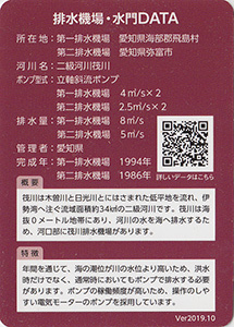 愛知県海部地区　排水機場・水門カード