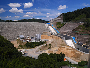安威川ダム（堤体完成）　建設中Ver.4.0