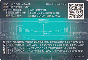 伯方・大島大橋　2017.9　しまなみ海道橋カード