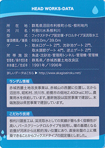 群馬県　かんがい施設カード