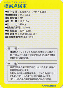 橋梁点検車　Ver.1.0　九州インフラカード