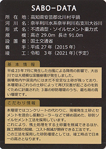 大谷川第３号堰堤（工事中）　Ver.1.0