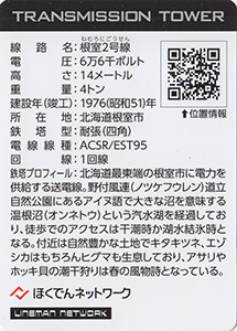 鉄塔カード　LINEMAN NETWORK vol.1　全国版