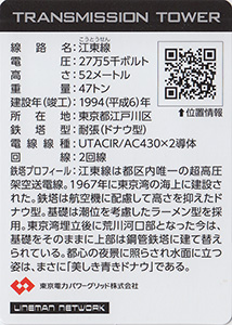 鉄塔カード　LINEMAN NETWORK vol.1　全国版