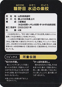 最上川カード　羽越水害４０年