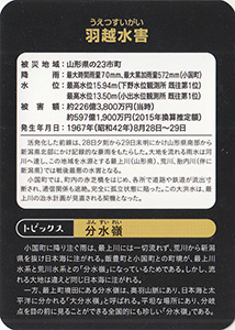 最上川カード　羽越水害４０年