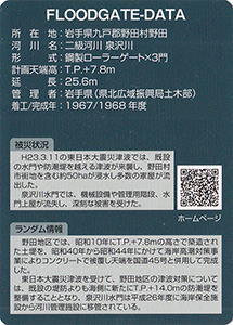 泉沢川水門　Ver.1.0　水門・防潮堤カード