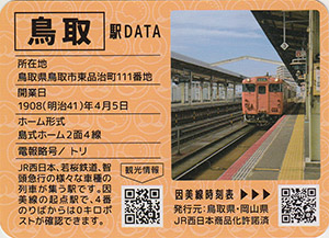 因美線　駅カード