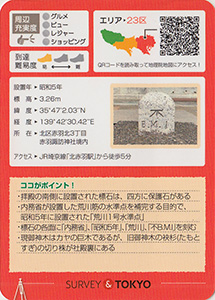 赤羽諏訪神社　基準点カード