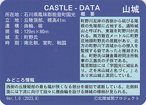 国光城　Ver.1.0　いしかわ城郭カード