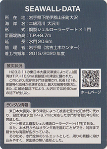 大沢川水門　Ver.1.0　水門・防潮堤カード