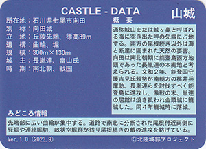 金頸城　Ver.1.0　いしかわ城郭カード