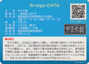 甲子大橋　ふくしまの橋カード