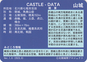 幾保比城　Ver.1.0　いしかわ城郭カード