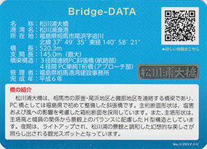 松川浦大橋　ふくしまの橋カード