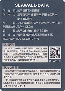 水海海岸防潮堤・水門　Ver.1.0　水門・防潮堤カード