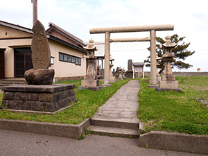 金刀比羅神社石灯籠　日本遺産北前船カードラリー