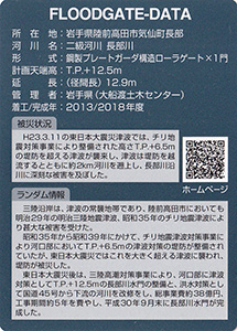 長部川水門　Ver.1.0　水門・防潮堤カード