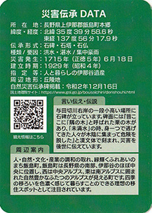 隅之木碑　Ver.1　災害伝承カード