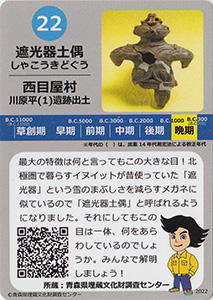 遮光器土偶　あおもり縄文カード２２
