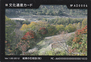 結東の石垣田(秋) 新潟県津南町