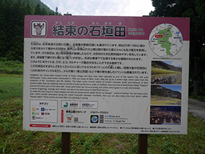 結東の石垣田(春) 新潟県津南町