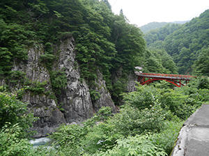 前倉橋上流の紅葉 新潟県津南町