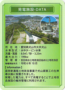 犬山頭首工小水力発電所（犬山市）