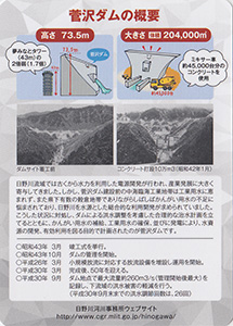 菅沢ダム 50周年記念カード 記念式ver