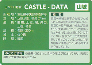 源氏ヶ峰城 とやま城郭カード No.83