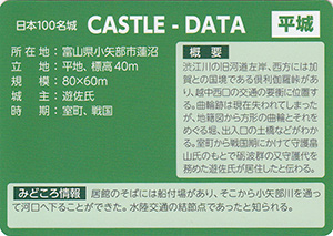 蓮沼城 とやま城郭カード No.85