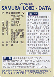 中川光重 とやま城郭カード No.100