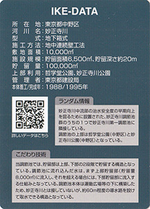 妙正寺川第二調節池 Ver.1.0 IKEカード